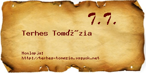 Terhes Tomázia névjegykártya